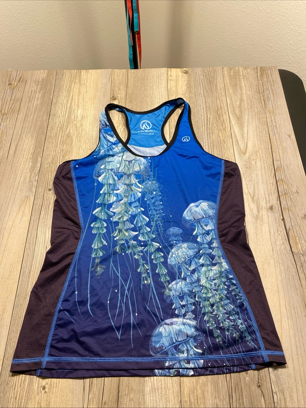 INKnBURN Dry I.C.E. Women’s Racerback Active Tank Top Jellyfish Large